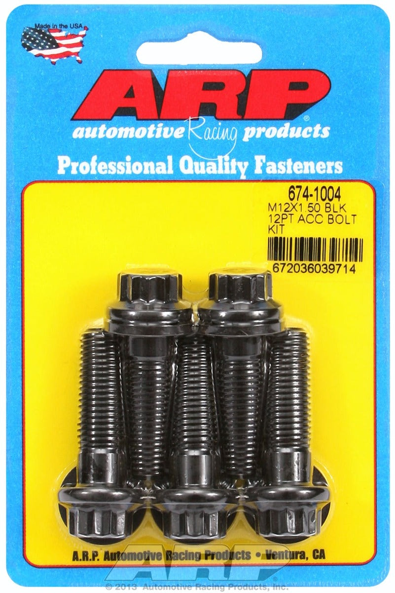 ARP 674-1004 M12 x 1.50 x 40 12pt black oxide bolts