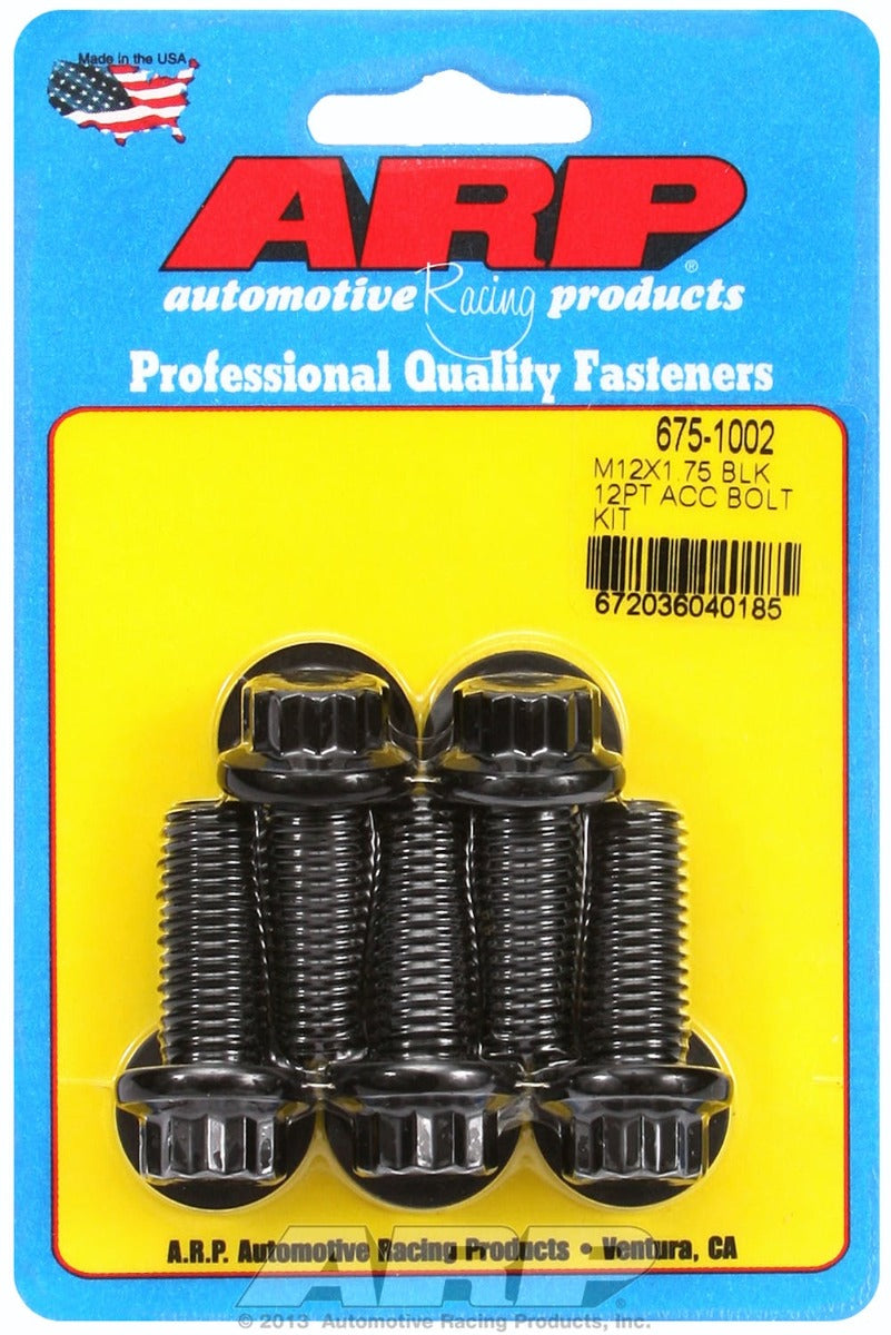 ARP 675-1002 M12 x 1.75 x 30 12pt black oxide bolts