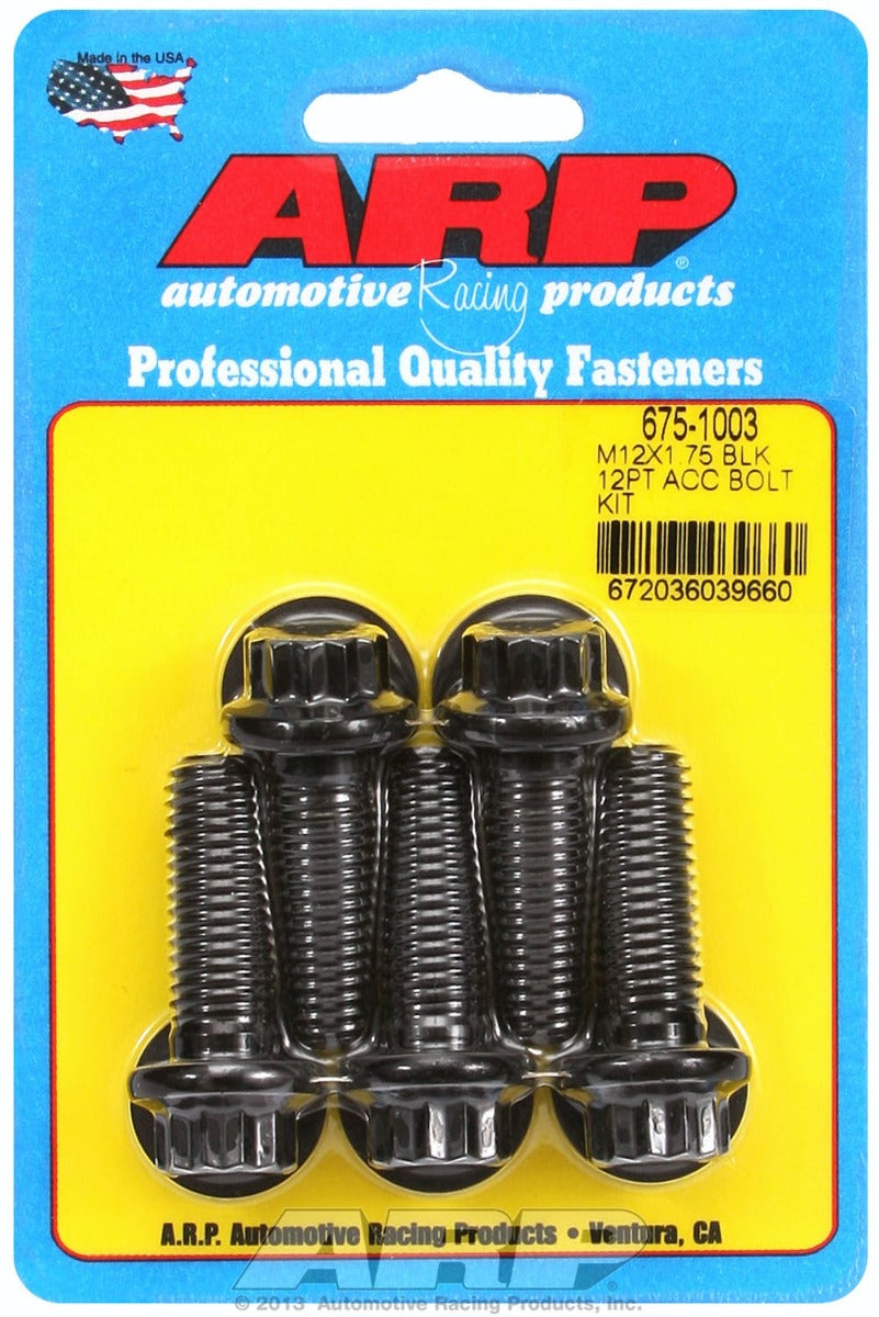 ARP 675-1003 M12 x 1.75 x 35 12pt black oxide bolts