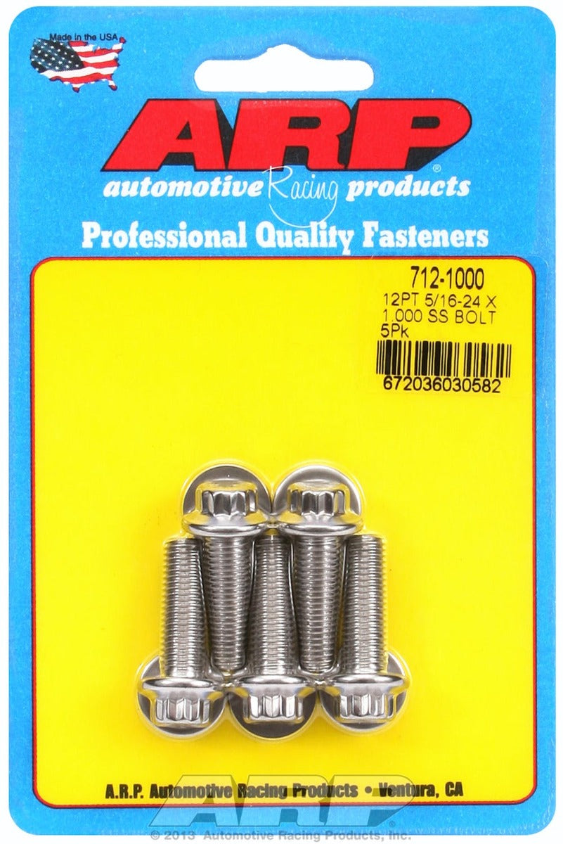 ARP 712-1000 5/16-24 x 1.000 12pt SS bolts