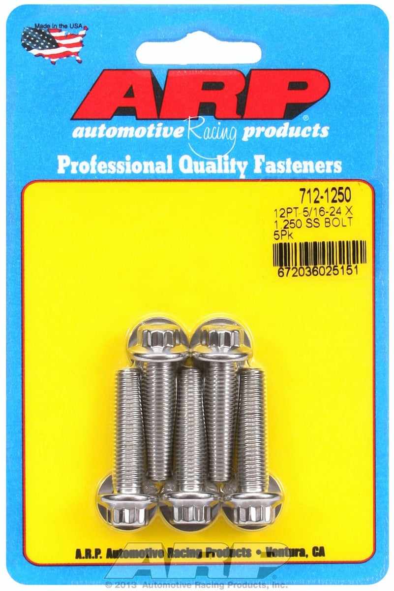 ARP 712-1250 5/16-24 x 1.250 12pt SS bolts
