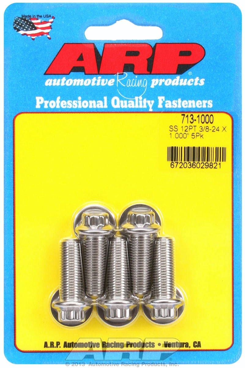 ARP 713-1000 3/8-24 x 1.000 12pt SS bolts