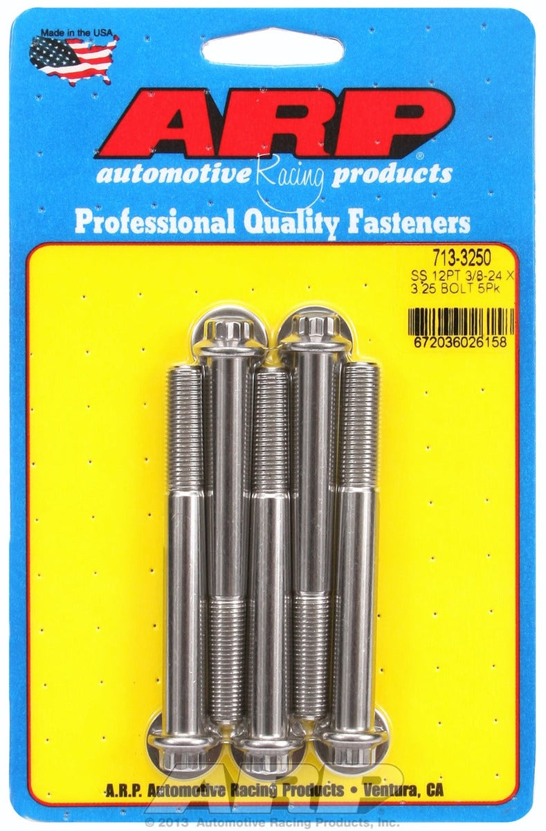 ARP 713-3250 3/8-24 x 3.250 12pt SS bolts