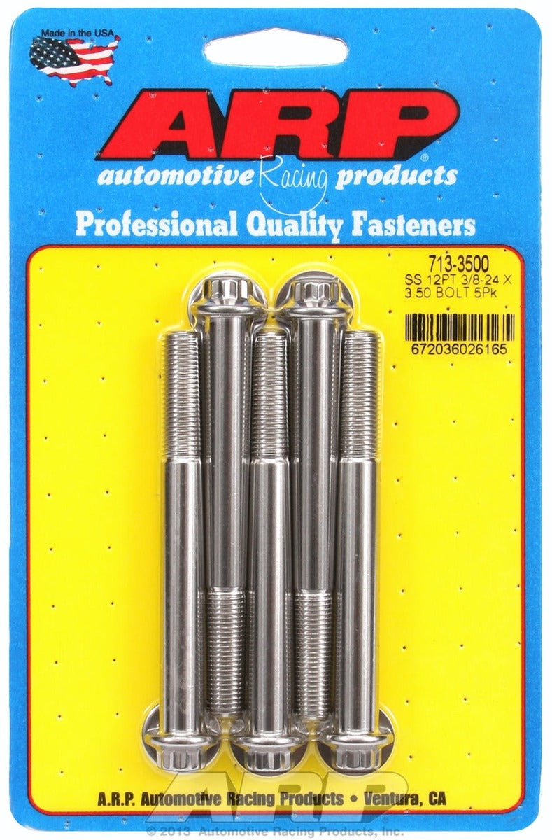 ARP 713-3500 3/8-24 x 3.500 12pt SS bolts
