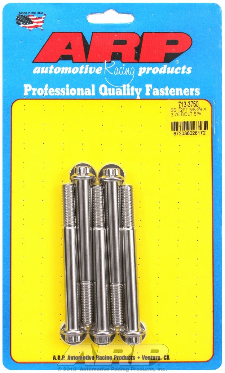 ARP 713-3750 3/8-24 x 3.750 12pt SS bolts