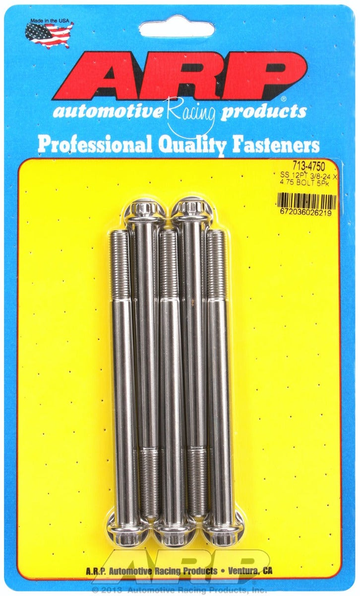 ARP 713-4750 3/8-24 x 4.750 12pt SS bolts