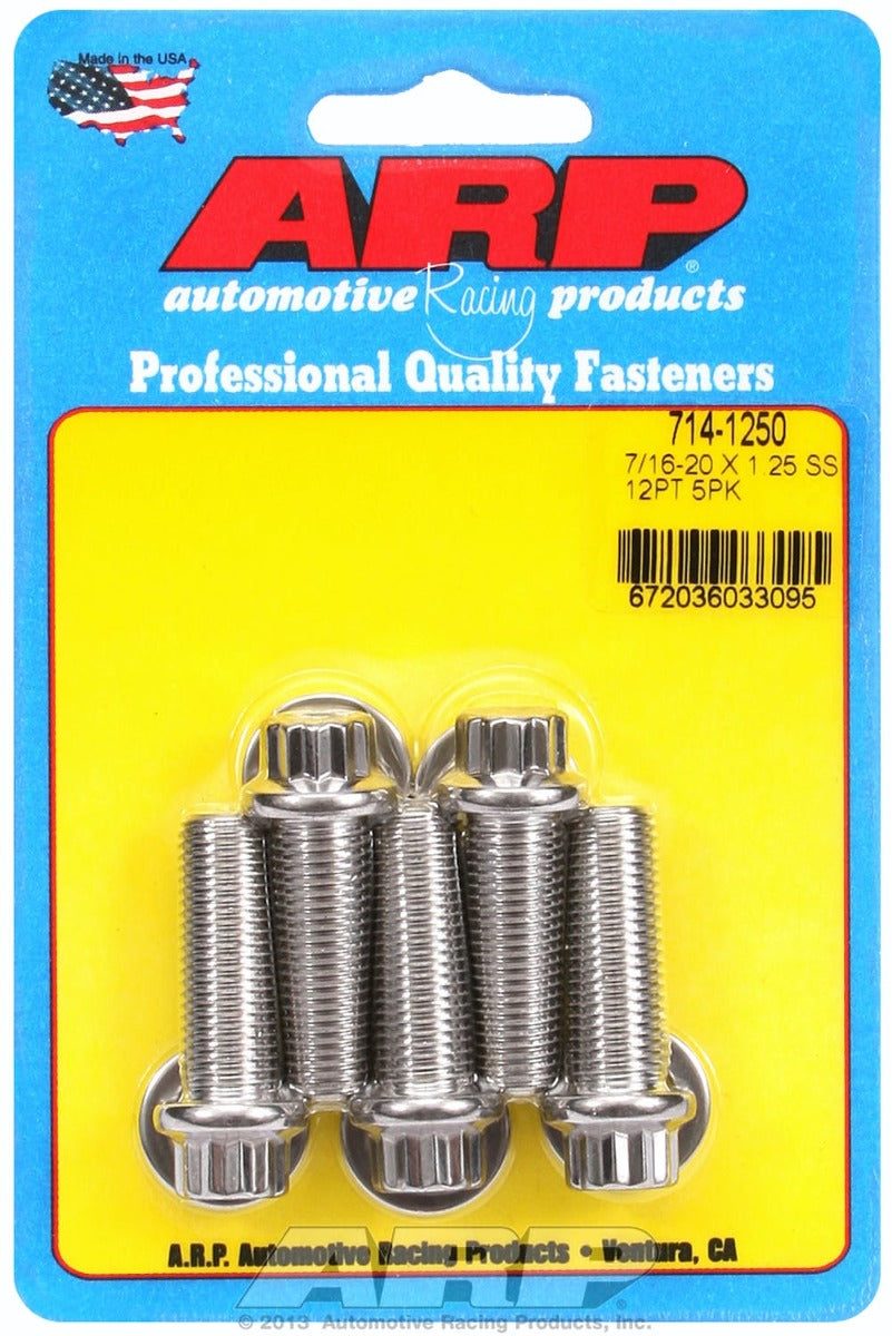 ARP 714-1250 7/16-20 x 1.250 12pt SS bolts
