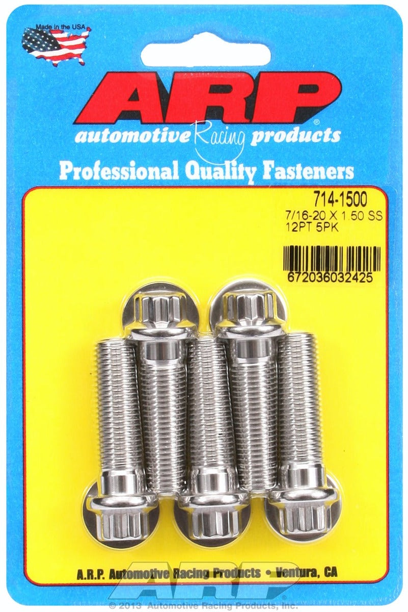 ARP 714-1500 7/16-20 x 1.500 12pt SS bolts