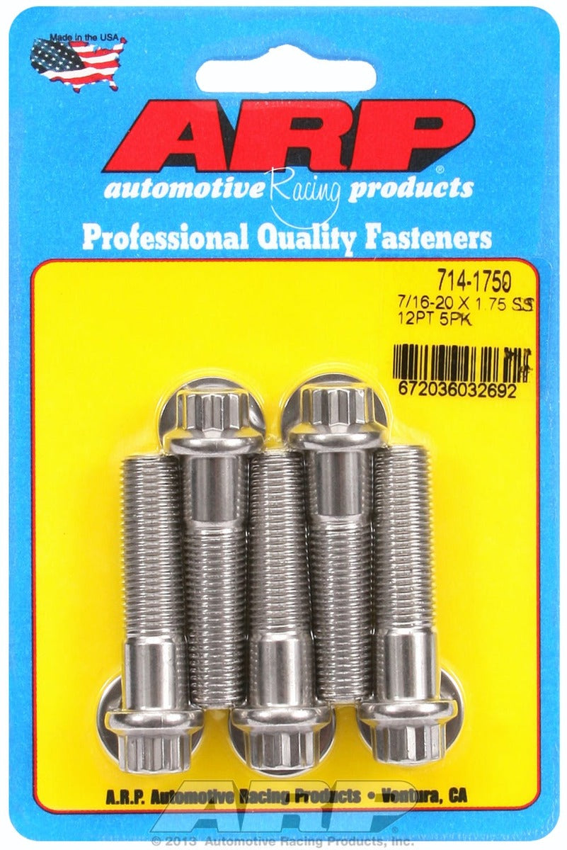 ARP 714-1750 7/16-20 x 1.750 12pt SS bolts