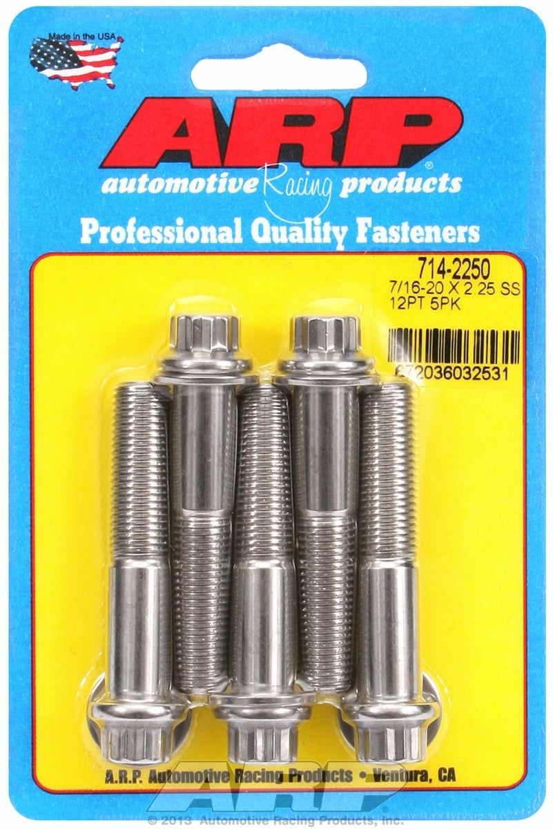 ARP 714-2250 7/16-20 x 2.250 12pt SS bolts