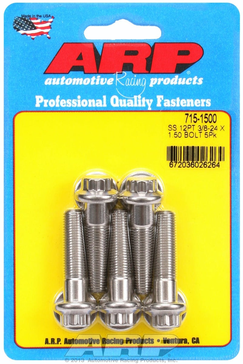 ARP 715-1500 3/8-24 x 1.500 12pt 7/16 wrenching SS bolts