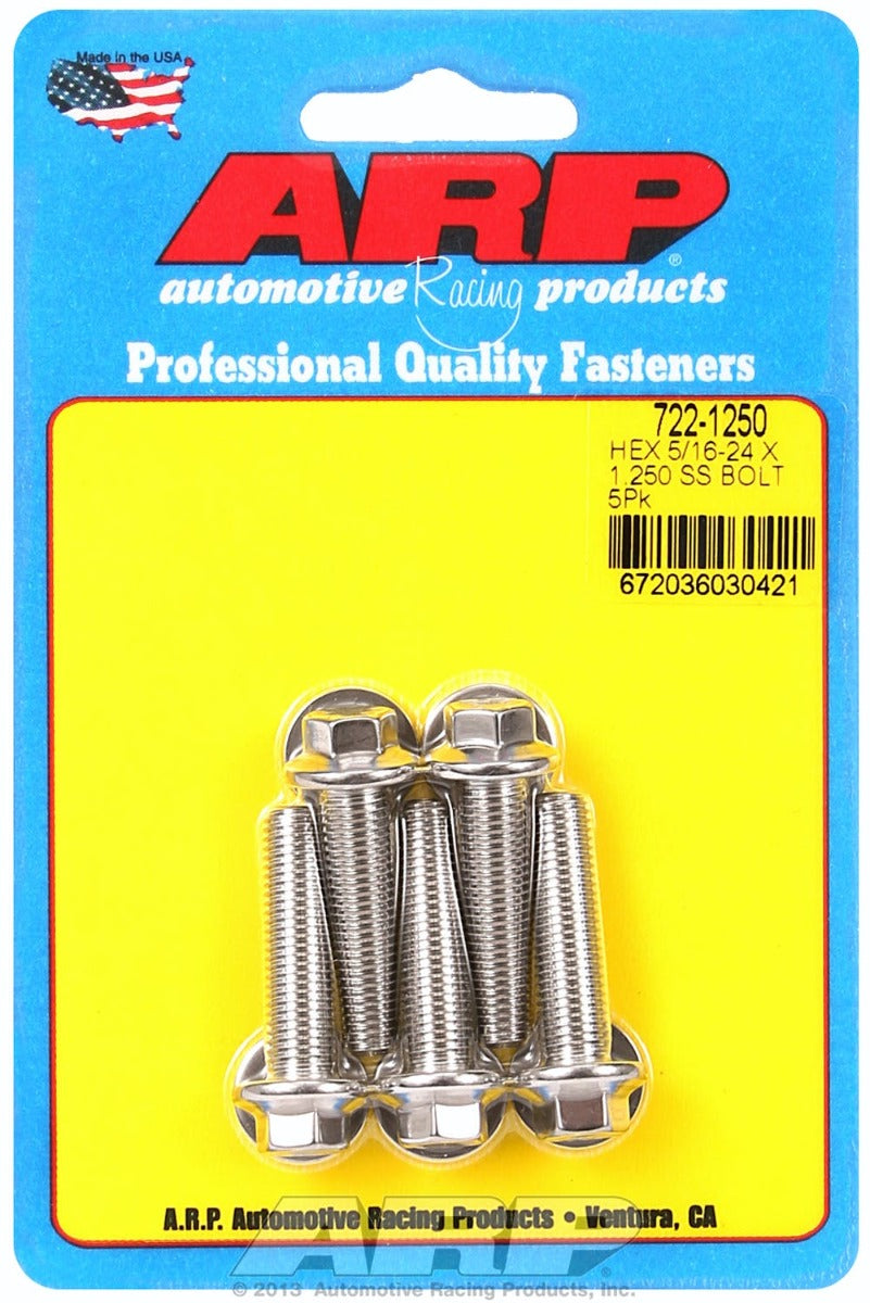 ARP 722-1250 5/16-24 x 1.250 hex SS bolts