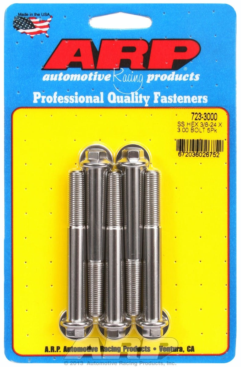 ARP 723-3000 3/8-24 x 3.000 hex SS bolts