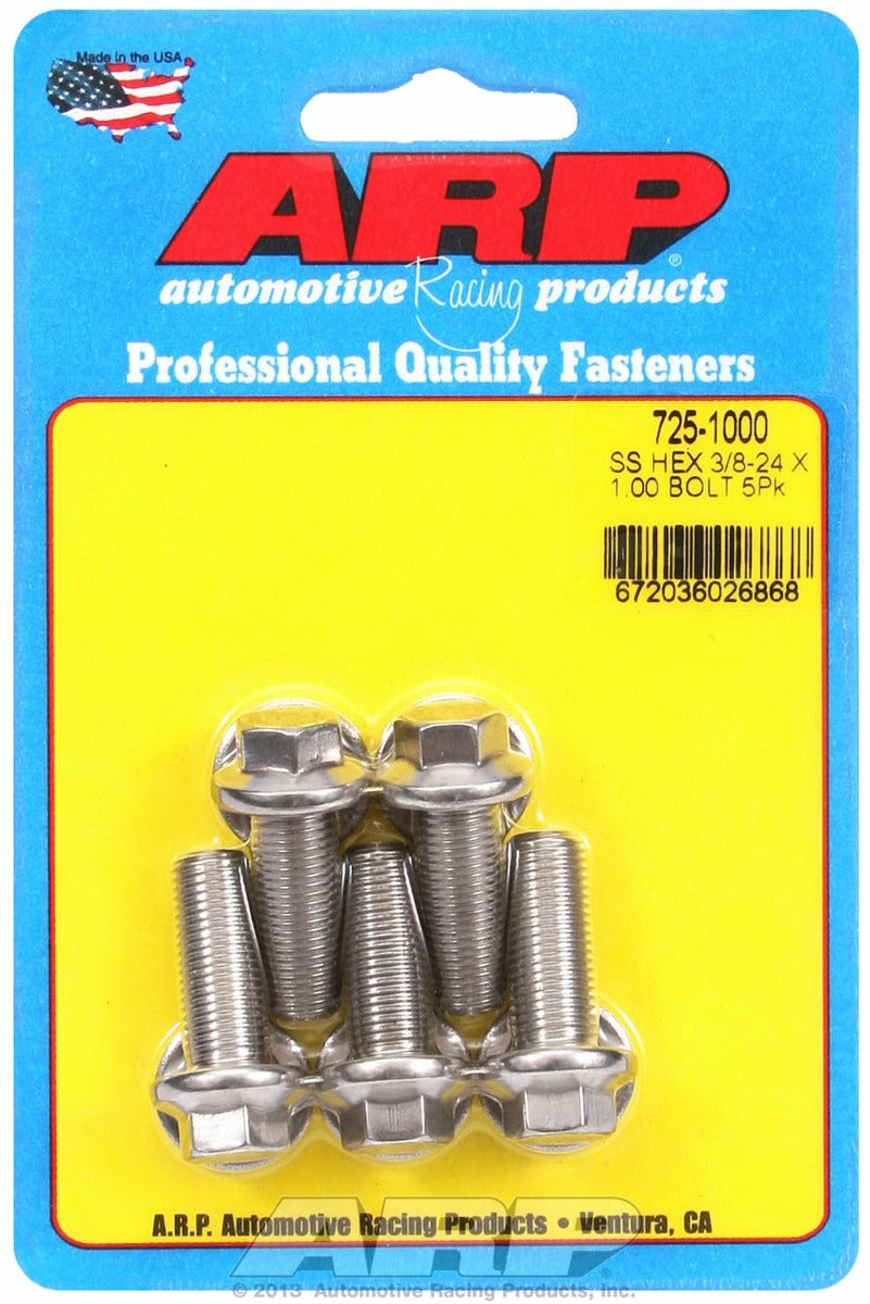 ARP 725-1000 3/8-24 x 1.000 hex 7/16 wrenching SS bolts