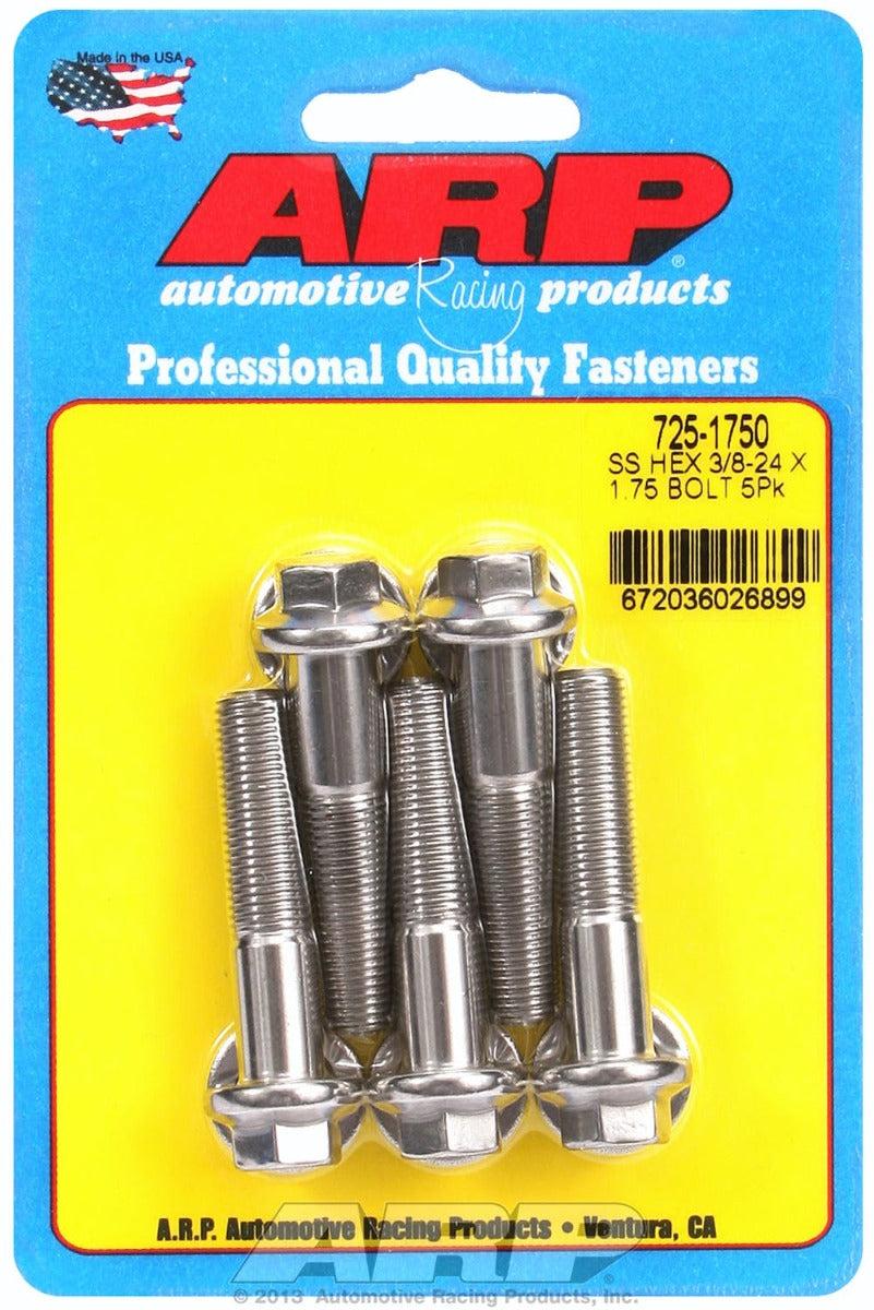 ARP 725-1750 3/8-24 x 1.750 hex 7/16 wrenching SS bolts