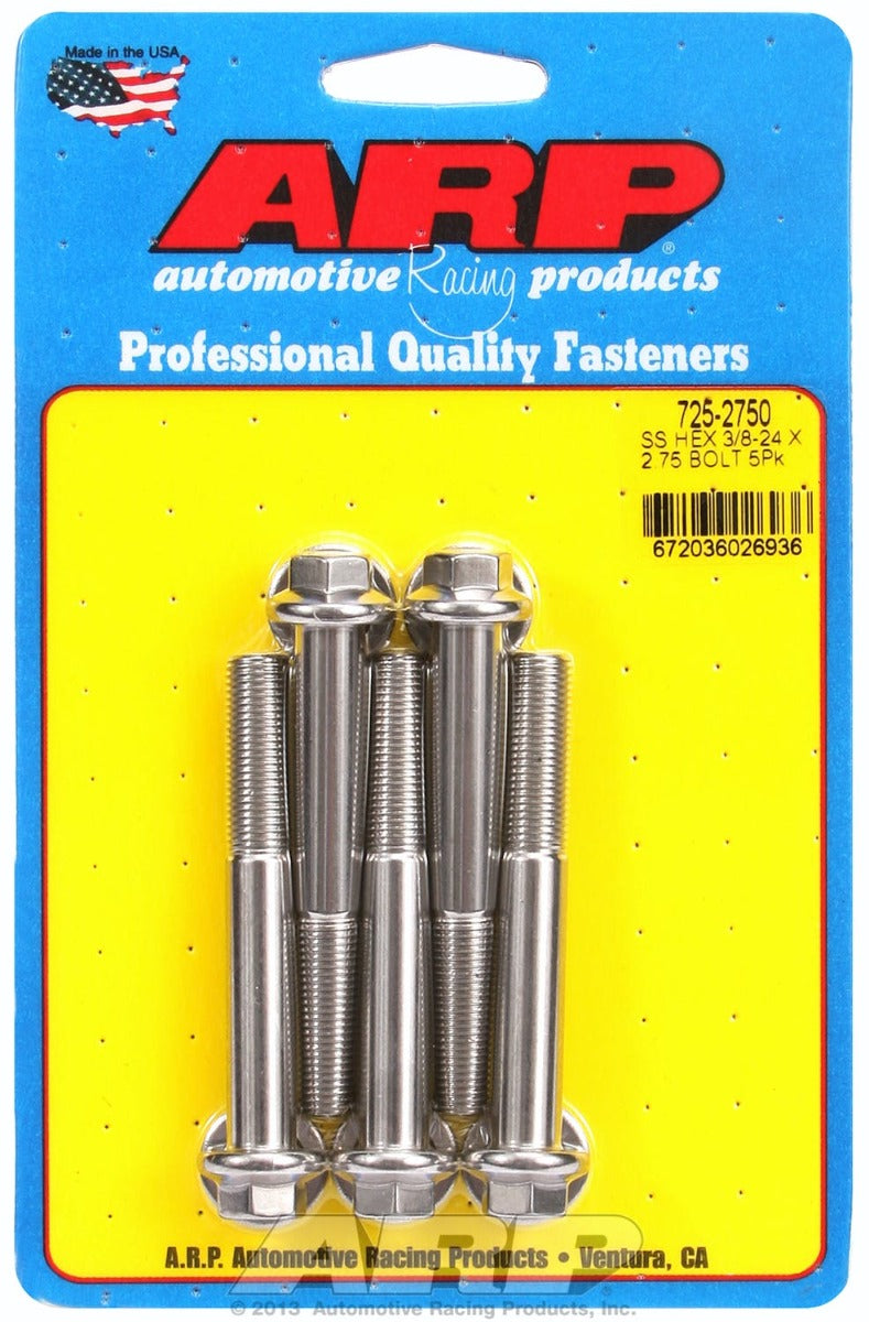 ARP 725-2750 3/8-24 x 2.750 hex 7/16 wrenching SS bolts