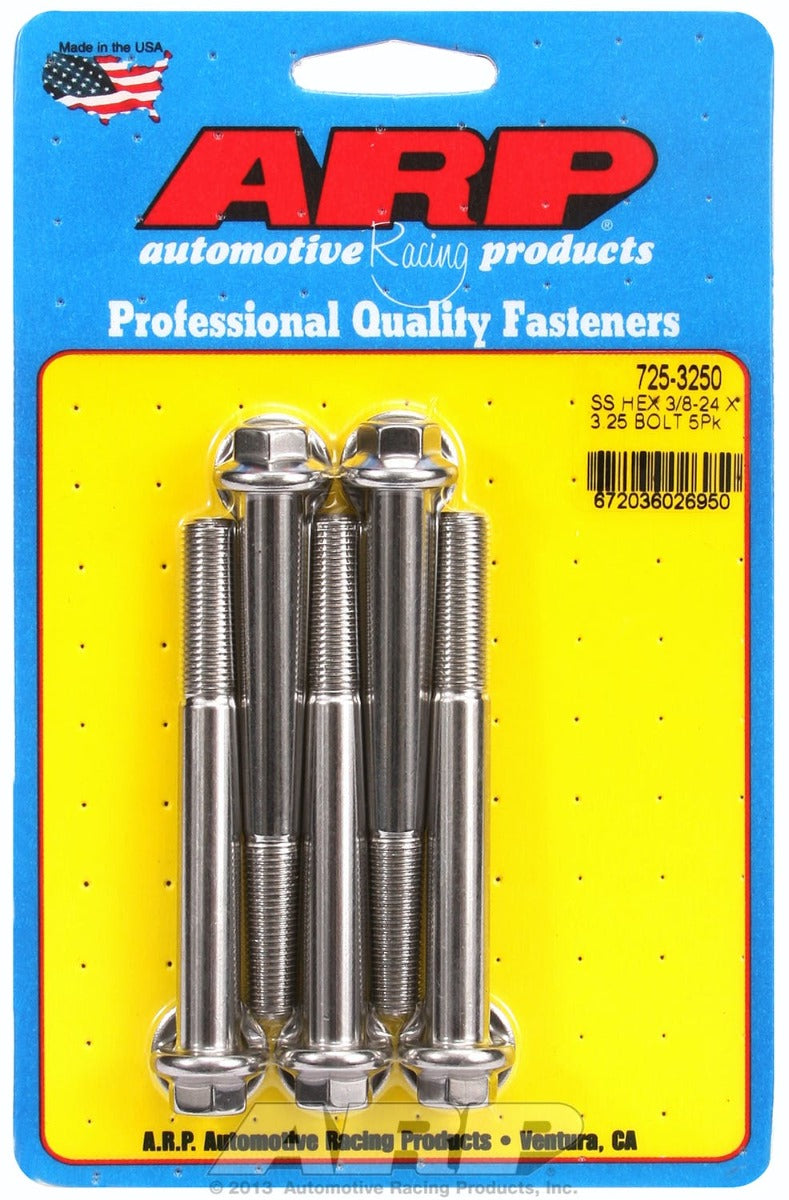 ARP 725-3250 3/8-24 x 3.250 hex 7/16 wrenching SS bolts