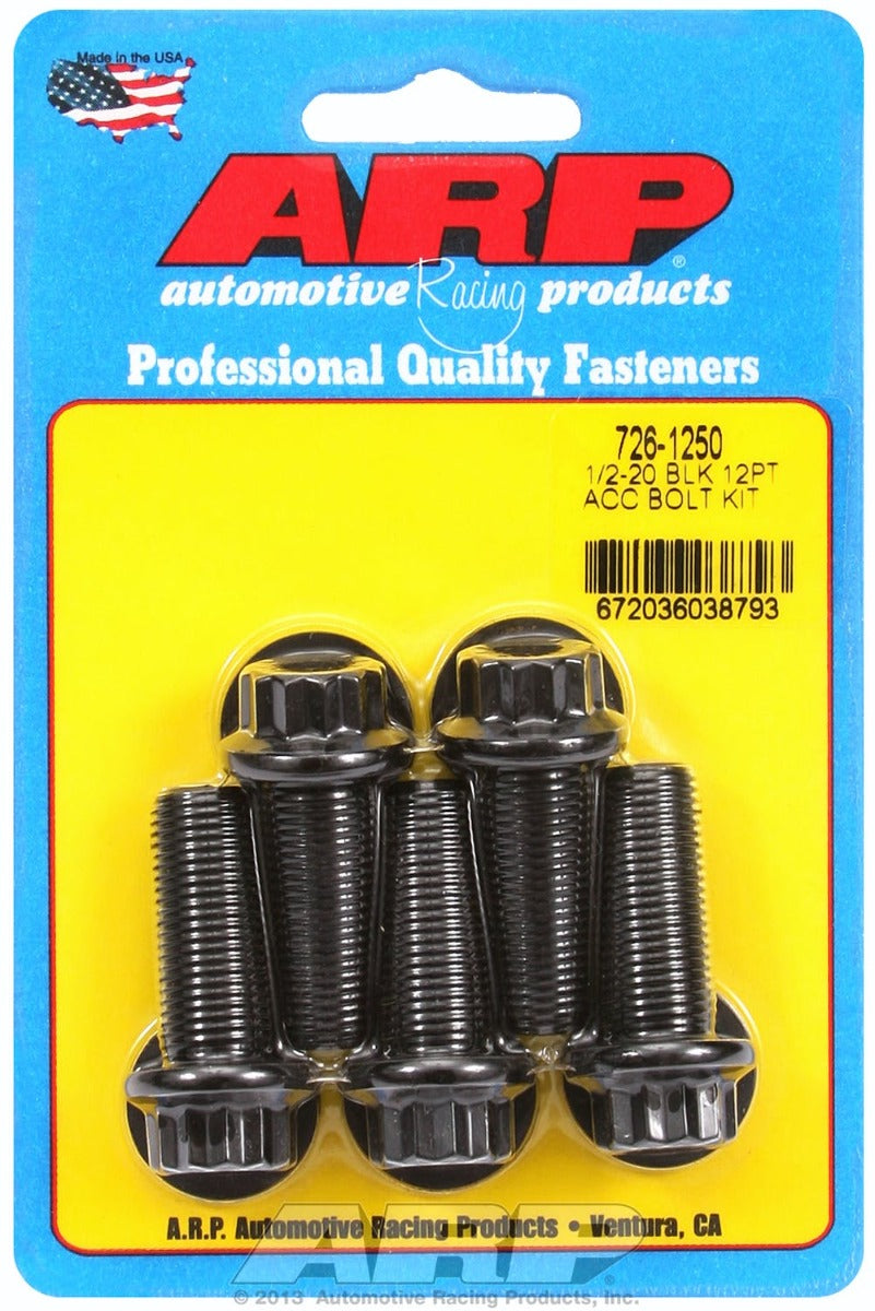 ARP 726-1250 1/2-20 x 1.250 12pt black oxide bolts