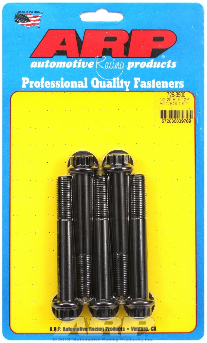 ARP 726-3500 1/2-20 x 3.500 12pt black oxide bolts