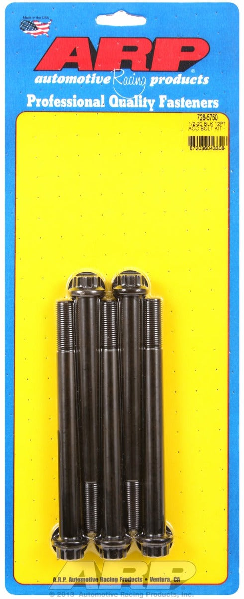 ARP 726-5750 1/2-20 x 5.750 12pt black oxide bolts