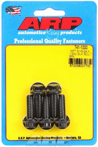 ARP 741-1000 5/16-24 x 1.000 12pt black oxide bolts
