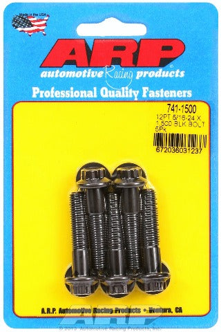 ARP 741-1500 5/16-24 x 1.500 12pt black oxide bolts