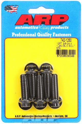 ARP 742-1250 3/8-24 x 1.250 12pt black oxide bolts