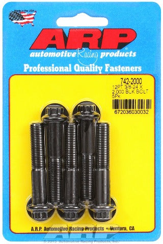 ARP 742-2000 3/8-24 x 2.000 12pt black oxide bolts