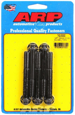 ARP 742-3000 3/8-24 x 3.000 12pt black oxide bolts