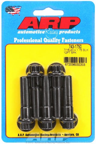 ARP 743-1750 7/16-20 x 1.750 12pt black oxide bolts