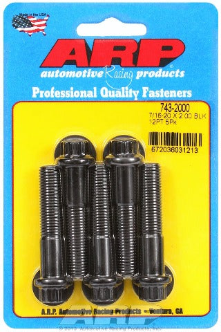 ARP 743-2000 7/16-20 x 2.000 12pt black oxide bolts