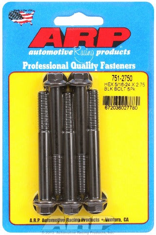 ARP 751-2750 5/16-24 x 2.750 hex black oxide bolts