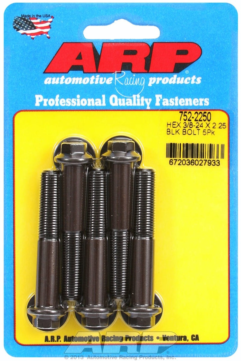 ARP 752-2250 3/8-24 x 2.250 hex black oxide bolts