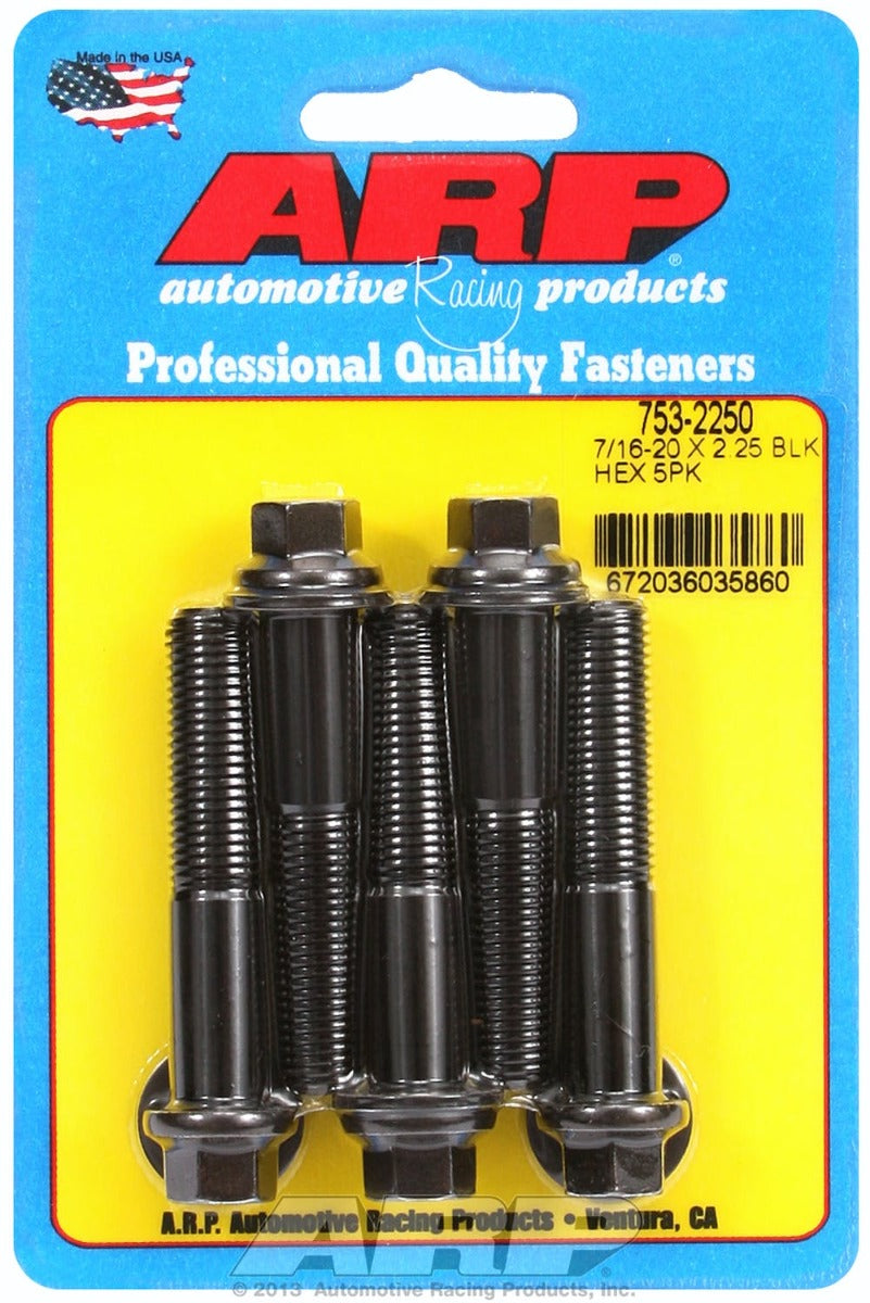 ARP 753-2250 7/16-20 x 2.250 hex black oxide bolts