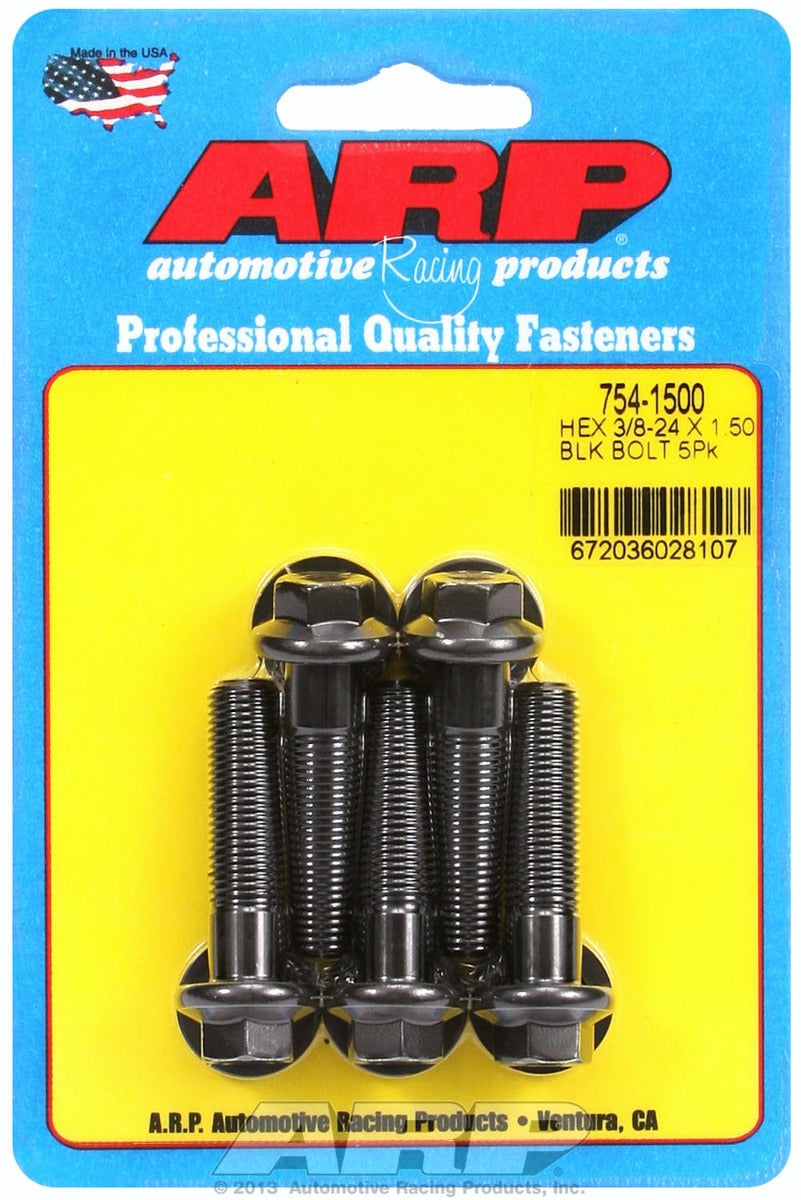 ARP 754-1500 3/8-24 x 1.500 hex 7/16 wrenching black oxide bolts