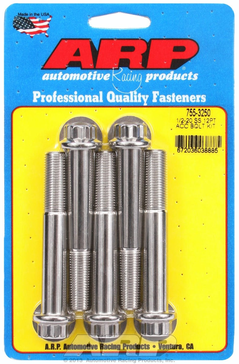 ARP 755-3250 1/2-20 x 3.250 12pt SS bolts