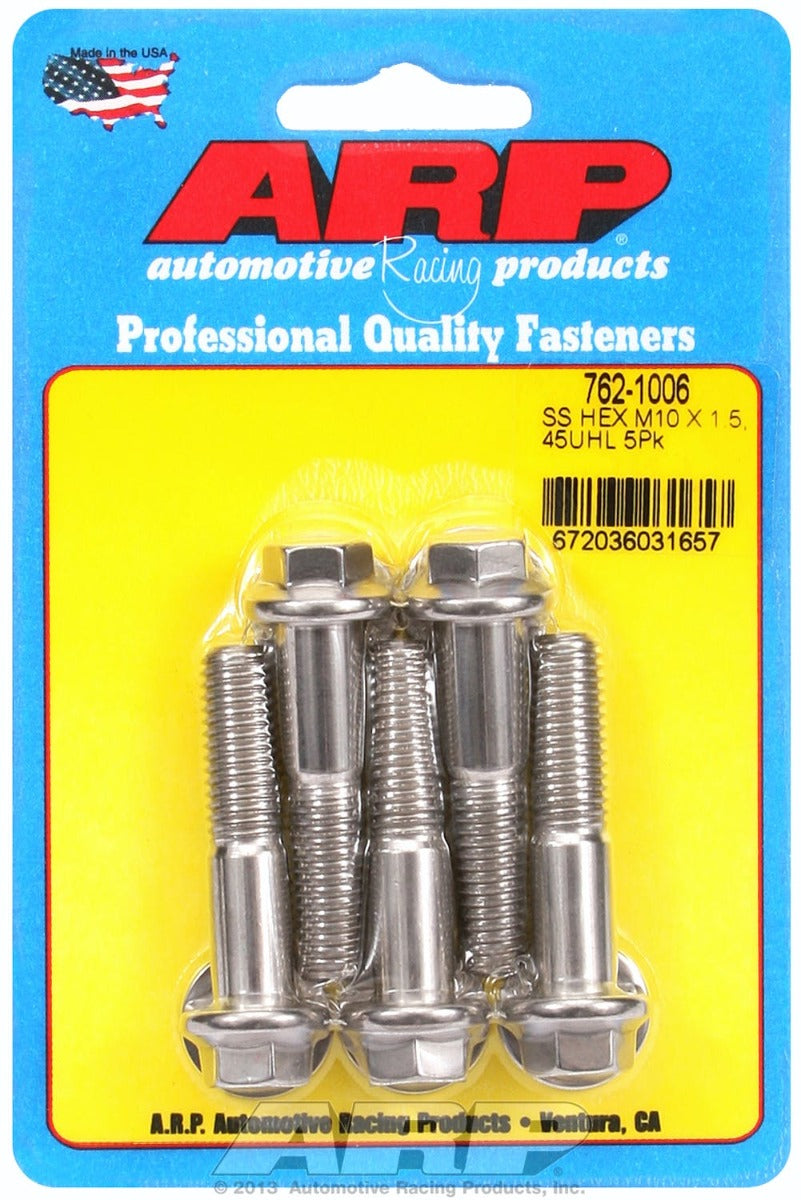 ARP 762-1006 M10 x 1.50 x 45 hex SS bolts