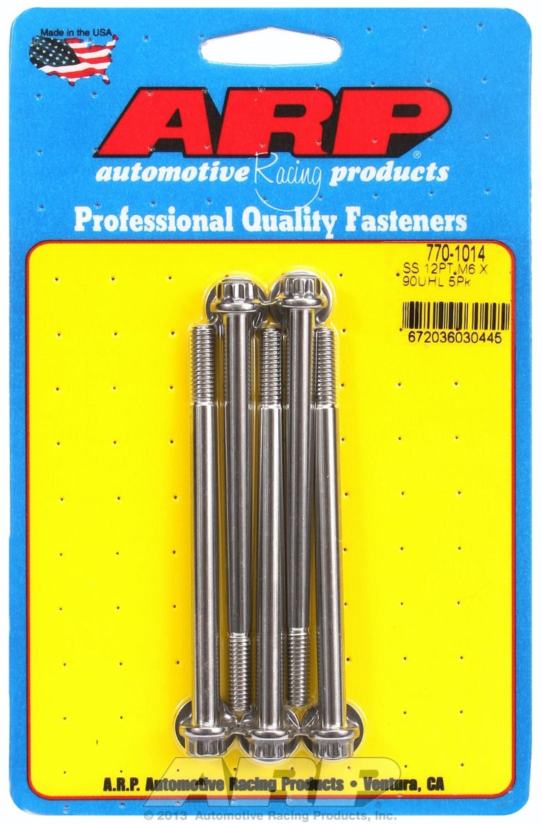 ARP 770-1014 M6 x 1.00 x 90  12pt SS bolts