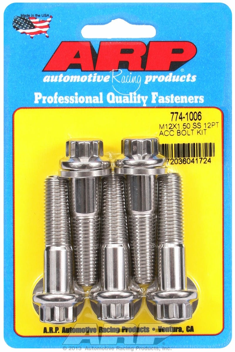 ARP 774-1006 M12 x 1.50 x 50 12pt SS bolts