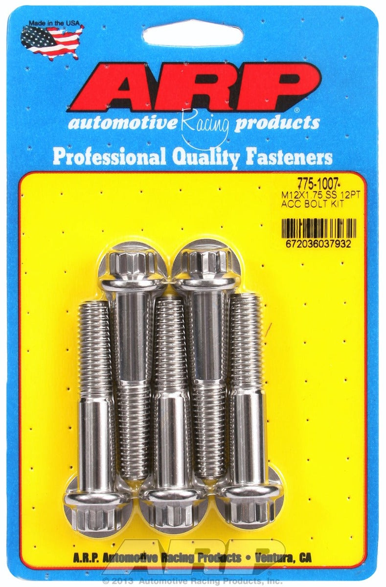 ARP 775-1007 M12 X 1.75 X 60 12pt SS bolts