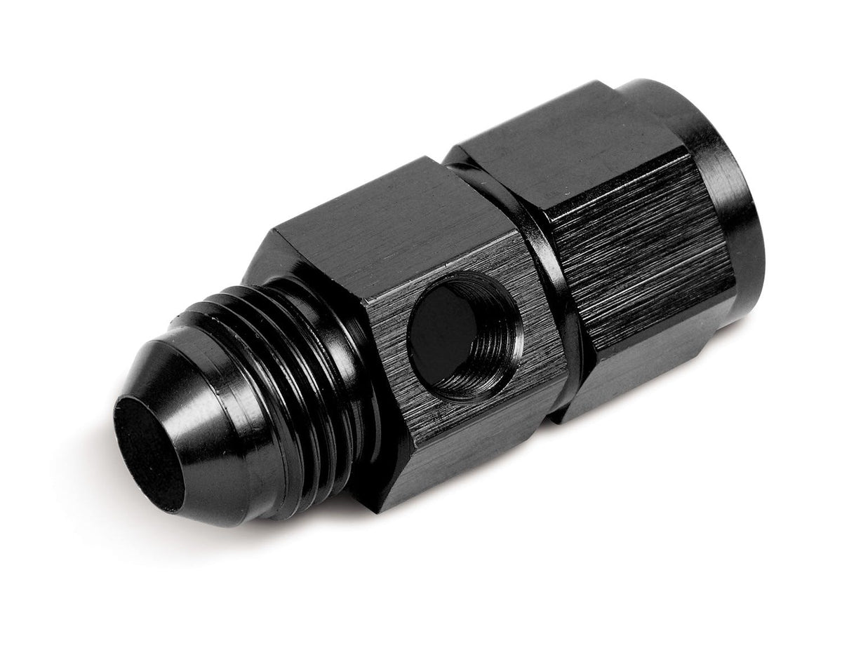 Earl's Performance Plumbing AT100200ERL BLACK -8 MALE TO -8 FEMALE GAGE ADAPTER