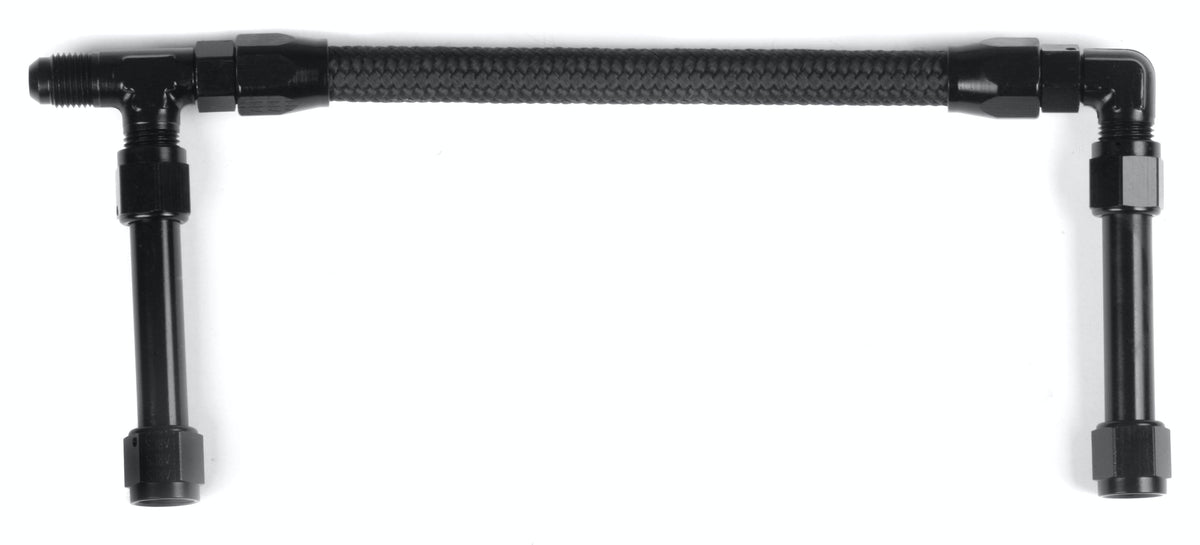 Earl's Performance Plumbing AT104195ERL -6AN SINGLE INLET BLACK W/PRO-LITE HOSE