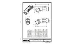 Earl's Performance Plumbing AT803112ERL -12 30 TUBE BLACK SWIVEL-SEAL
