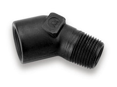 Earl's Performance Plumbing AT991501ERL BLACK 1/8 NPT 45 DEG ST. ELBOW