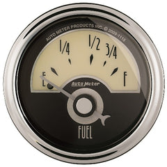AutoMeter Products 1105 GAUGE; FUEL LEVEL; 2 1/16in.; 73OE TO 10OF; ELEC; CRUISER AD