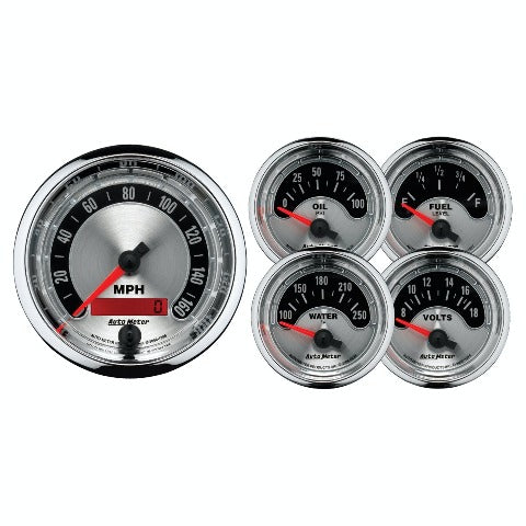 AutoMeter Products 1202 Amer. Muscle 5 piece kit (1288,1217,1236,1226,1294)