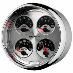 AutoMeter Products 1212 5 Quad (240-33, 100-250, 0-100, 8-18), American Muscle