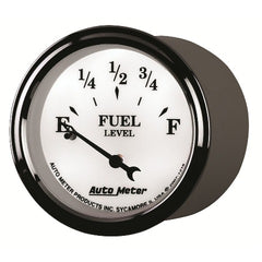 AutoMeter Products 1216 Old Tyme White II Fuel Level Gauge