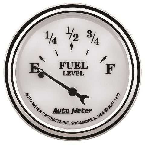 AutoMeter Products 1216 Old Tyme White II Fuel Level Gauge