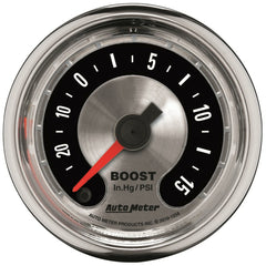 AutoMeter Products 1258 2-1/16 Boost-Vac, 30 IN HG/15 PSI, FSE, American Muscle